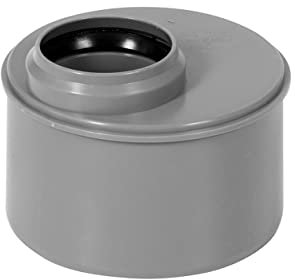 KNM TRADE HT-Reduktion kurz DN 110 auf 50 – Übergang PP grau für Innenabwasser