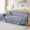 Daesar Couch Überzug Abwaschbar, Sofabezüge für Ecksofas 3 Sitzer Dünn mit Gemustert Blau Couchbezug Eckcouch 200x300CM Universal Sofa Überzug Wasserdicht