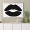 Schablone im Kussmund Lippen Größe: 15 x 21 cm v16 Design