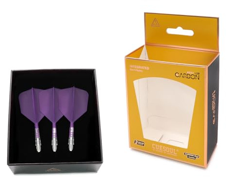 CUESOUL ROST T19 Carbon Integrierter Dartschaft und Flight Big Wing-Form, 3er-Set