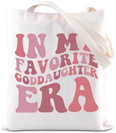 ENSIANTH Patentochter-Geschenk, Taufgeschenk von Patentante, religiöses Geschenk, Erstkommunion, Patenkind, Tragetasche, Goddaughter Era Tasche, Tragetasche