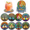 MOGTAA 8 STK Diamond Painting Untersetzer mit Halter, 5D Diamond Painting Baum des Lebens, Diamant Malerei Set Bilder Erwachsene Kinder, Diamant Tassenuntersetzer mit Kork, für Home Dekor