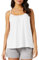 SEDEX Vest Top with Built in Bra UK, Women's Loose Fitting Tank Top Summer Vests with Padded Bra Ladies Casual Loose Cami Flowy Adjustable Strap Camisole Tops(White,M)