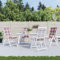 Homgoday Stuhlkissen 4 Stück rot kariert 120 x 50 x 3 cm aus Stoff, Möbel, Gartenkissen, Sitzkissen, Gartenstuhlkissen, Sofakissen, Gartenbankkissen