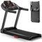 UMAY Treadmills for Home, 3.0HP Quiet Brushless Folding Treadmill with Heart Rate Sensor, Dual Cushion System, 14KM/H, Holder for Cup & Phone
