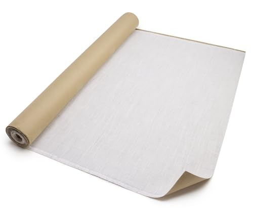 Springboard Paper Backed Hessian Fabric Roll - Hessian Roll for Classroom Displays, Crafts, Table Runners - Jute Burlap - 90 cm x 5 m (Cream)
