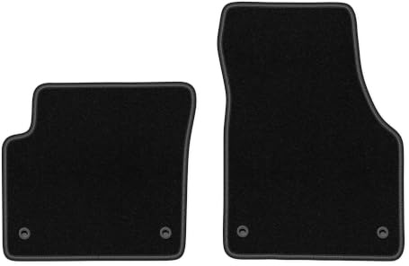 Velours-Fußmatten vorne passend für Land Rover Discovery Sport 2014-, Basic | passend für SUV; dünner Velours-Teppich (Polypropylen), ca. 4 mm; rutschfest, Druckknöpfe 16 mm