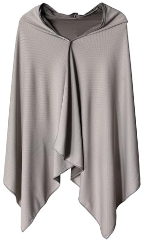 Agmoctz Kühlende Hoodie Poncho Robe Absorbierende Handtuch Cape für Schwimmen Yoga Camping Workout