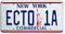Ghostbusters 2 | ECTO-1A | Metal Stamped License Plate