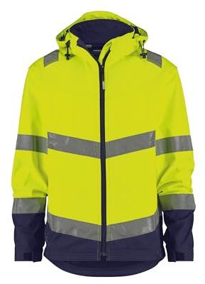 DASSY® Malaga Warnschutz Softshell-Jacke - Größe S - NEONGELB/DUNKELBLAU