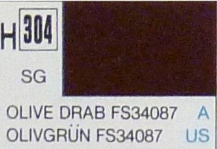 Olive Drab Semi-Gloss ml 10 Stück 6 Gunze Farben und Zubehör Modell die Cast