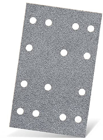MENZER Platinum Klett-Schleifblätter, 133 x 80 mm, 14-Loch, f. Schwingschleifer, Halbedelkorund (50 Stk.) K180