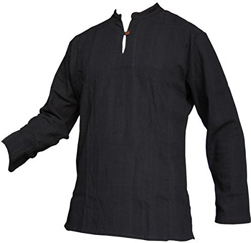 PANASIAM Shirt Ben, Black, L, Longsleeve