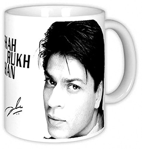 Shahrukh Khan Kaffeebecher, Tasse, Kaffeepott, Coffee Mug (H=9.5cm, 200ml, Keramik) (Fanart-691)