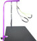 Gravitis Pet Supplies Adjustable 36” Grooming Arm with Clamp and Dog Grooming Loop with Small/Medium Haunch Holder – Suitable for use with Dog Grooming Table (Purple)