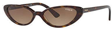 Vogue Eyewear Damen 0VO5237S Sonnenbrille, Braun (Dark Havana), 52
