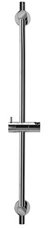 Croydex AM182641 Flexi-Fix 800mm Shower Riser Rail with Adjustable Fixing Brackets, Chrome
