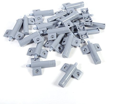 Amortiguador de Plástico, Haofy 20 Piezas Amortiguador de Puerta Silencioso, para armario Reduzca el Ruido de la Oficina, Gabinete, Cajón y Puerta de Srmario de Cocina (Gris)