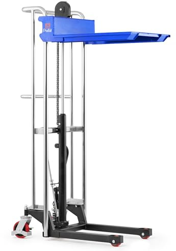 Pallit Minilifter Hochhubwagen GO mit abnehmbarer Plattform | Tragkraft: 400 kg | Hubhöhe: 1,5 m | Plattform: 650x576 mm