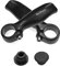 1 Paar Fahrrad Bar End, Aluminium Legierung Fahrrad Lenker Handgriffe mit Stopper für Mountain Road Bike Fahrräder Schwarz 22.2 mm