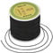 Cordon en nylon pour perlage, kumihimo, macramé - Pour fabrication de bijoux - Noir - 91 m x 0,8 mm