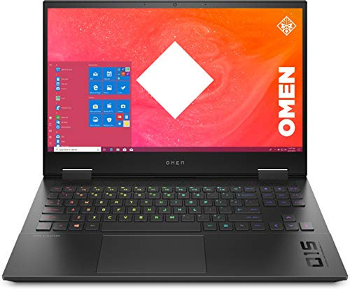 OMEN Gaming Laptop 15,6 Zoll FHD IPS 144Hz Display, Intel Core i5-10300H, 8GB DDR4 RAM, 512GB SSD, NVIDIA GeForce RTX 2060, Windows 11, QWERTZ Tastatur, Schwarz
