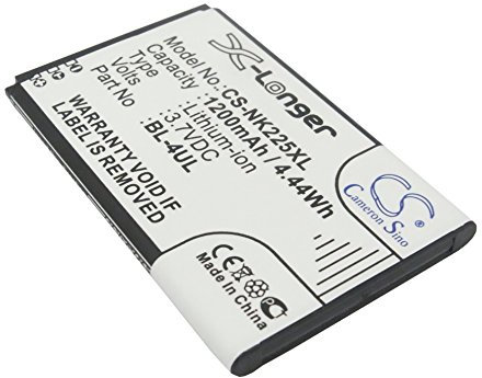 TECHTEK battery replaces BL-4UL compatible with [NOKIA] 3310 2017, Asha 225, New 3310, RM-1012, TA-1008, TA-1030 FBA