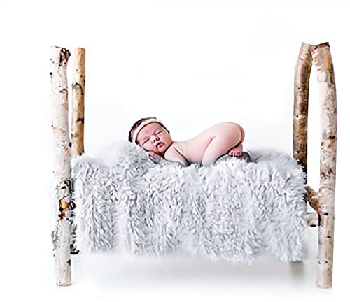 Herbests Neugeborene Fotografie Requisiten Decken, Newborn Fotoshooting Wrap, Weicher Plüsch Baby Wrap Decke, Newborn Baby Stretch Wrap Baby Fotografie Props Wickeldecke für 0-12 Monate Mädchen Junge