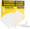 Emitever Picture Hanging Strips 20 Pairs (40 Strips), Double Side Hook Loop Mounting Tapes Adhesive Strips, Damage Free Hanging - for Pictures, Glass, Frames, Mirrors, Wall Decor and Signs(Medium)