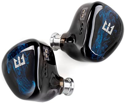 Yinyoo TRI Star River in-Ear Monitor Headphones, Musician Singers Wired Earbuds, 10mm High-Performance Beryllium DD Audiophile Earphones HiFi IEM with 4 Tuning Modes (Blue, 4.4mm plug)