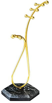 Herbests Schmuckständer Schmuckbaum,Schmuckhalter Kettenhalter Ohrringhalter Kettenständer -Metall Marmor Schmuckhalter für Ketten Ohrringe Ringe Armbänder Schmuckaufbewahrung Freundin Geschenk,#2