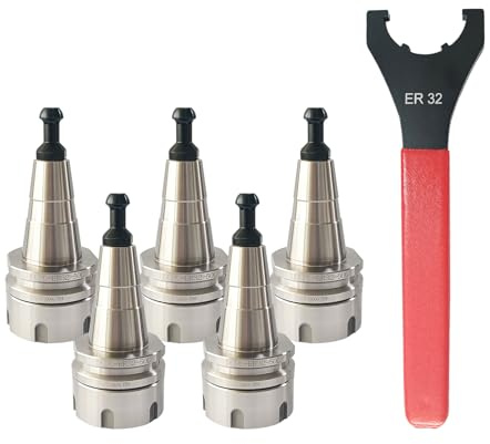 WEXWE TOOLS ISO30 ER32-50L Balance Collet Chuck G2.5 30000RPM CNC Tool Holder With Pull Stud and Spanner Wrench Milling Lathe (5PCS)