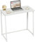 WOHOMO Kleiner Klappschreibtisch Weiß, 80 cm Klappschreibtisch Einfache Montage, Kleiner Klappschreibtisch Klein, Schmaler Schreibtisch für Home Office, Arbeitszimmer, Weiß