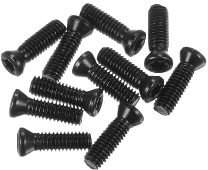 HARFINGTON 10 viti Torx M4 x 14 mm a testa piatta rotonda di grado 12,9 con cacciavite Torx T15 per sostituire inserti in carburo, utensili per tornio CNC, grigio