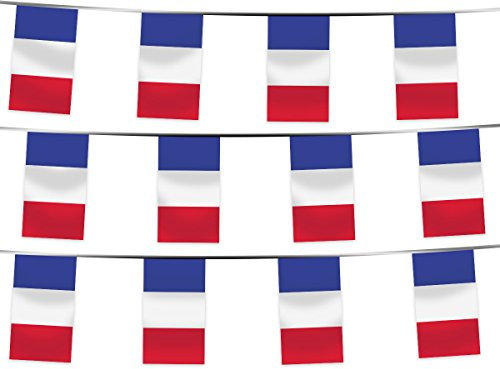 Wimpel Dekoration Länderwimpel Länderfahnen Wimpelkette Länderflaggen Fanartikel, Modell wählen:Wimpel Frankreich