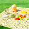 TFSZE Picknickdecke, Wasserdichte Stranddecke, mit Tragegriff,Picknickdecke Geeignet,für 4-6 Personen im Park, Faltbare Tragbare Outdoor Picknickdecke für Picknick Strand Camping Reisen,Grün-150x200cm