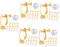 HOODANCOS 5 Sets Ohrclip Adapter Ohrclip Basis Schicke Ohrring Basis Sichere Ohrclips Ohrring Clips Für Nicht Durchbohrte Ohren Ohrring Rückseite Baumelnde Ohrring Clips Clip On