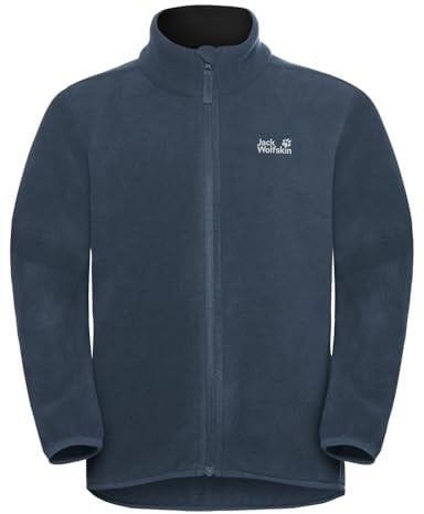Jack Wolfskin Jungen Vertigo Fleece Jkt, Midnight Sky, 152 EU