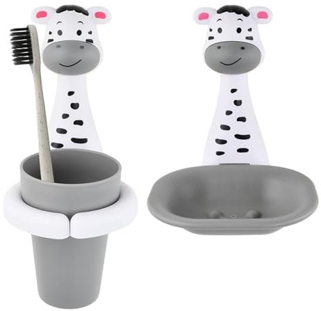 2 Piezas Soporte Cepillo de Dientes, Vaso para Cepillo de Dientes, Cepillo Dientes Bebe, Cepillo Dientes Infantil, Cepillo de Dientes Bebe
