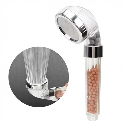 Alcachofa de Ducha de Alta Presión con Filtro de Minerales, Purificación del Agua, Ahorro de Agua, Hidratación para Piel y Cabello, Fácil Instalación, Diseño Antical, Ideal para Baños Modernos