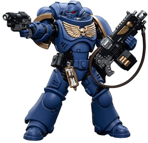 JOYTOY Warhammer 40k Ultramarines, Ultramarines Intercessors 1/18 Figura de acción Colecciona Modelo -JT6632