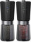 Sangcon 2-Speed Gravity Electric Salt and Pepper Grinder Set, 800mAh Large Capacity Rechargeable Pepper Grinder, 5 Levels of Externally Adjustable Coarseness, One-Handed Operation Automatic Grinding