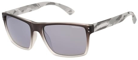 Superdry SDS-KOBE Herren Sonnenbrille 193 Matte Black/Volcanic Mountain Orange, Schwarz