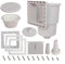 JGmotorfi Skimmer Box Wall Skimmer 6-inch Pool Wall Cut For SP1091LX Above Ground Skimmer Cleaning Tools