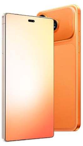 DEMANN GMBH Unlock phone, 6.6-inch screen, 3GB RAM+16GB ROM/TF 256GB, 2MP+13MP dual cameras, support 4G LTE FDD TDD, dual SIM cards, suitable for beginners. (97orange)