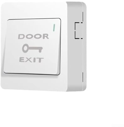 KHIronHive Interrupteur de porte à bouton-poussoir pour panneaux de contrôle d'accès, bouton de sortie monté en saillie avec réinitialisation automatique, résistant aux intempéries, 8,6 x 8,6 x 2,5 cm