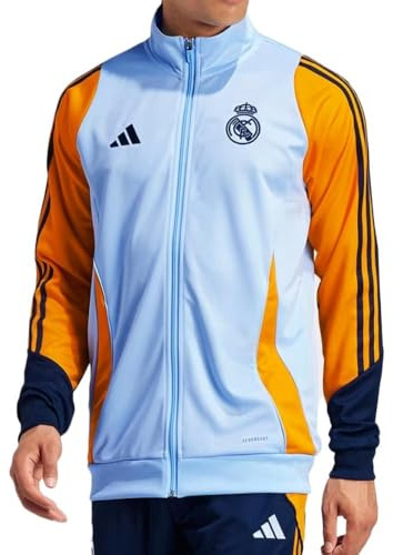 adidas Real Madrid Trainingsanzug, Blau/Orange, Herren, 24/25, blau, S