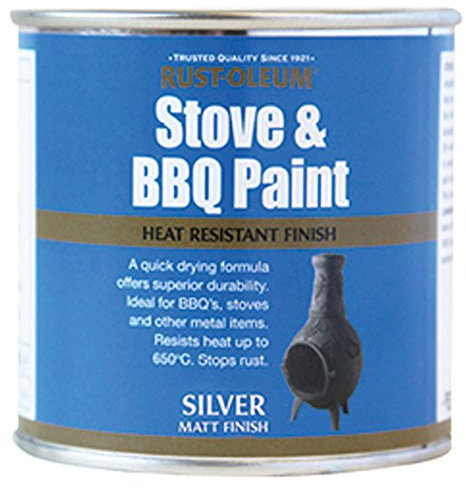 Rust-Oleum Silver Stove and BBQ Heat Resistant Brush Paint 650 Degrees
