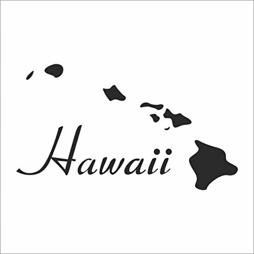 INDIGOS UG Aufkleber - Autoaufkleber - JDM - Die Cut - Hawaii - Tropical Islands - Auto, Truck, Notebook, Laptop, Vinyl - Folie Decal Sticker - schwarz - 190mm x 109mm