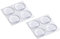 Metafranc Schutzpuffer Ø 19 mm - selbstklebend - transparent - 8 Stück - Effektiver Schutz sensibler Oberflächen / Möbelpuffer-Set / Anschlagdämpfer für Schranktüren / Anti-Rutsch-Puffer / 646016